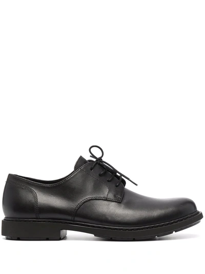 Camper Neuman Leather Derby Shoes In Black