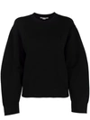 Stella Mccartney Compact Knit Sweatshirt In Black