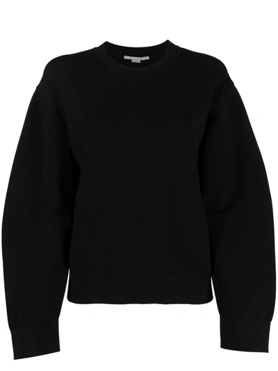 Stella Mccartney Compact Knit Sweatshirt In Black