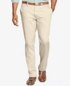 POLO RALPH LAUREN MEN'S BIG AND TALL PANTS, SUFFIELD CLASSIC-FIT FLAT-FRONT CHINO PANTS