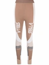 Stella Mccartney Brown Polyamide Stella Sport Logo Leggings In Brown