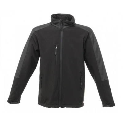 Regatta Mens Hydroforce 3-layer Membrane Waterproof Breathable Softshell Jacket In Black