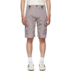 032c Purple Heat Sensitive Cargo Shorts In Grey Pruple