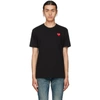Comme Des Garçons Play Comme Des Garcons Play Mens Heart Logo Patch Cotton T-shirt In Black