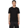 Comme Des Garçons Play Small Heart Patch T-shirt Black Cotton T-shirt With Small Heart Patch