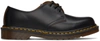 Dr. Martens' Burgundy 1461 Smooth Oxfords In Black Quilon