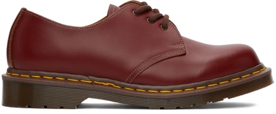 Dr. Martens' Red 'made In England' 1461 Vintage Oxford Shoes In Oxblood Quilon