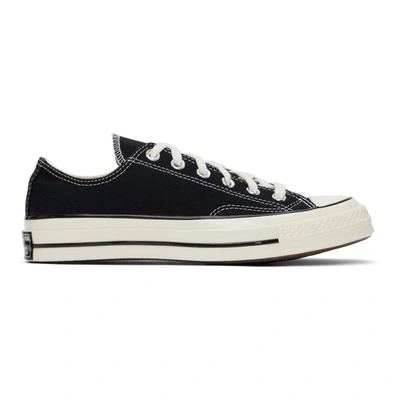 Converse Chuck 70 Low Vintage Canvas Sneakers Black In Navy