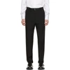 Givenchy Black Wool Blend Trousers In 001-black