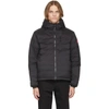 CANADA GOOSE BLACK DOWN PACKABLE HOODED LODGE JACKET