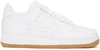 Nike White Gum Air Force 1 '07 Sneakers