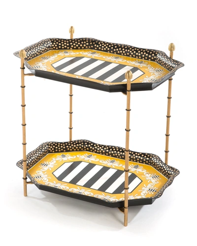 Mackenzie-childs Queen Bee Tray Table In Multi