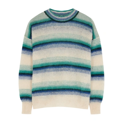 Isabel Marant Étoile Drussel Striped Mohair-blend Jumper In Cream