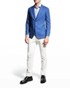 Brioni Men's Soft Cashmere Sport Jacket In Perwinkle