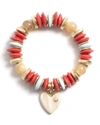 AKOLA ZINNIA HORN HEART CHARM BRACELET,PROD241310229