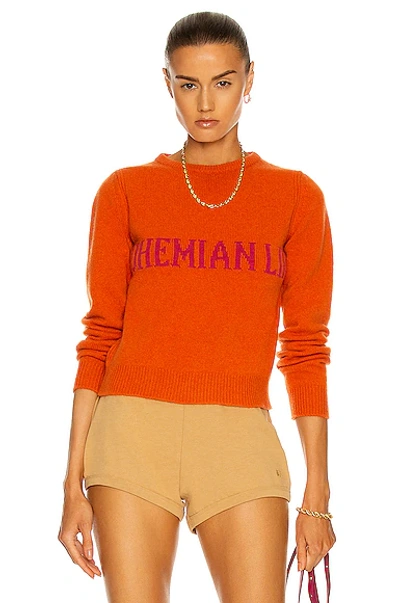 Alberta Ferretti Bohemian Life Sweater In Orange