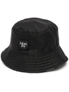 More Joy Reversible Black Logo Bucket Hat In Black