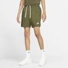 Nike Sportswear Men's Woven Flow Shorts In Rough Green,white