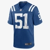 Nike Nfl Indianapolis Colts Men's Game Football Jersey In Gym Blue