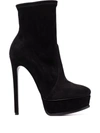 Casadei Blade Stiletto Platform Boots In Schwarz