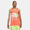 Nike World Tour Pack Graphic Print Tank Top In Dusty Orange