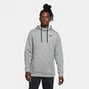 Nike Men's  Therma Therma-fit Hooded Fitness Pullover In Dark Grey Heather/black