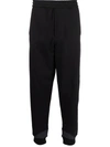 Helmut Lang Logo-patch Track Pants In Schwarz