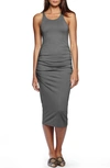 Michael Stars Wren Tank Midi Dress In Grey