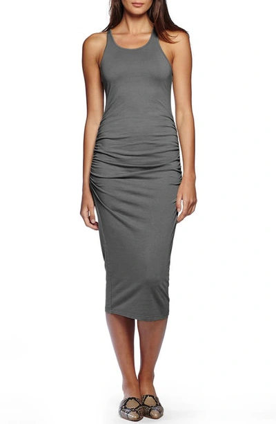 Michael Stars Wren Tank Midi Dress In Grey