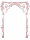 Fleur Of England Valentina Suspender Belt In Pink