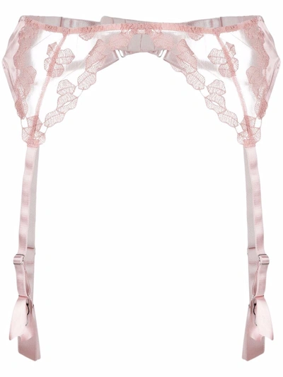 Fleur Of England Valentina Suspender Belt In Pink