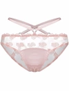 Fleur Of England Valentina Ouvert Briefs In Pink
