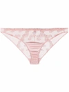 Fleur Of England Valentina Lips-embellished Breif In Pink