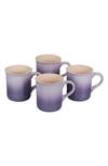 Le Creuset Set Of Four 14-ounce Stoneware Mugs In Nocolor