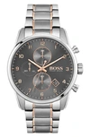 Hugo Boss Skymaster Chronograph Bracelet Watch, 44mm In Gray