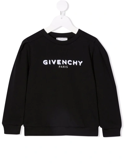 Givenchy Kids' Logo-print Sweatshirt In Black