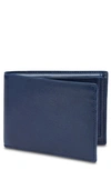Bosca Aged Leather Executive Wallet In Navy