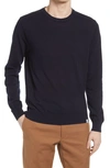 Norse Projects Navy Compact Cotton Raffo Sweater In Dark Navy