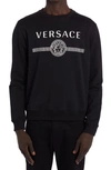 Versace Black Medusa Logo Sweatshirt In Black