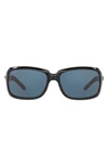 Costa Del Mar 64mm Polarized Sunglasses In Black Grey