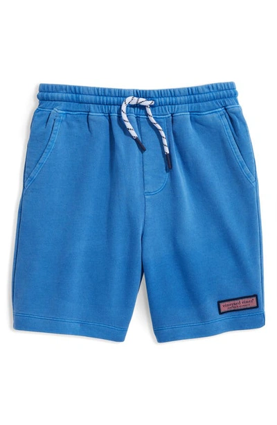 Vineyard Vines Kids' Sun Washed Knit Jetty Shorts In Tide Blue