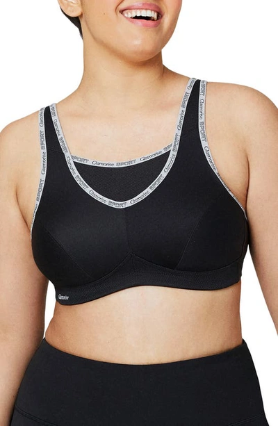 Glamorise No-bounce Camisole Sports Bra In Black