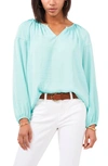 Vince Camuto Hammered Satin Blouse In Crystal Lake