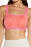 Natori High-impact Yogi Contour Convertible Full Coverage Sports Bra 731050 In Sunrise Rosebloom