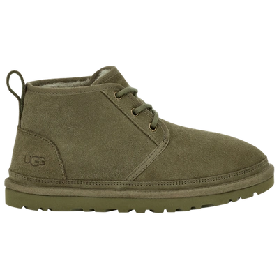 Ugg Neumel Logo-debossed Suede Ankle Boots In Olive/olive