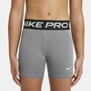 Nike Kids' Women's  Pro Girls' Shorts In Carbon Heather/white