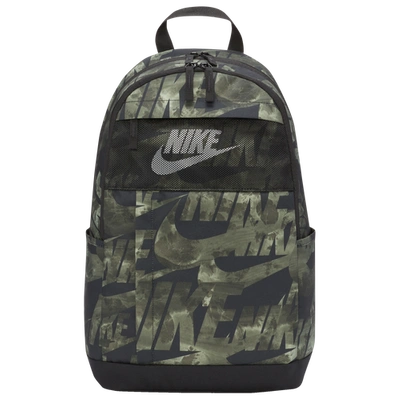 Nike Elemental Aop Backpack F21 In Med Olive/black