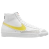 Nike Women's Blazer Mid 77 Essential High Top Casual Sneakers From Finish Line In White/yellow