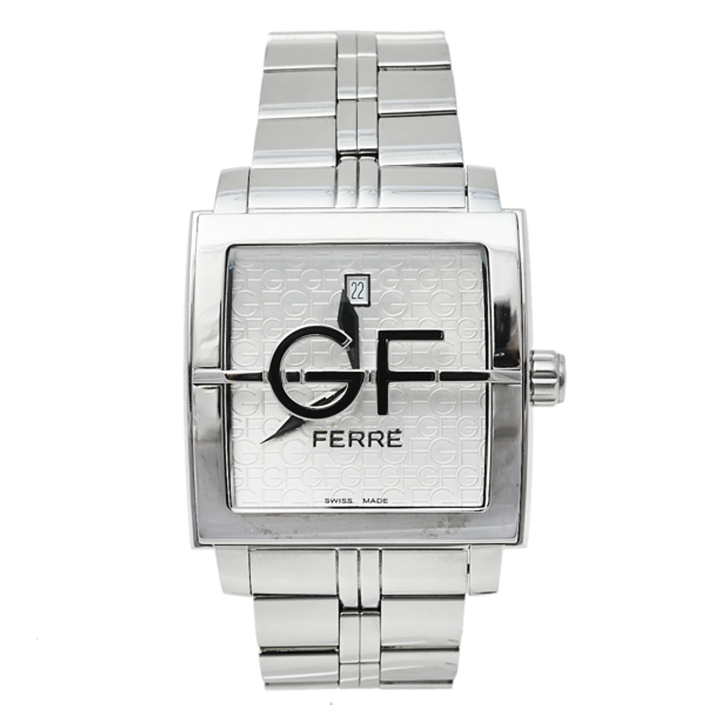 Pre-owned Gianfranco Ferre Silver Stainless Steel Gf.9112m 03m