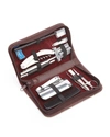 Royce New York Travel Grooming Set In Burgundy